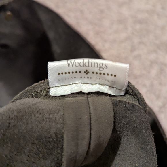 SS Weddings Classic Look Of A Vintage Leather Tote Bag Charcoal Color - Picture 12 of 13